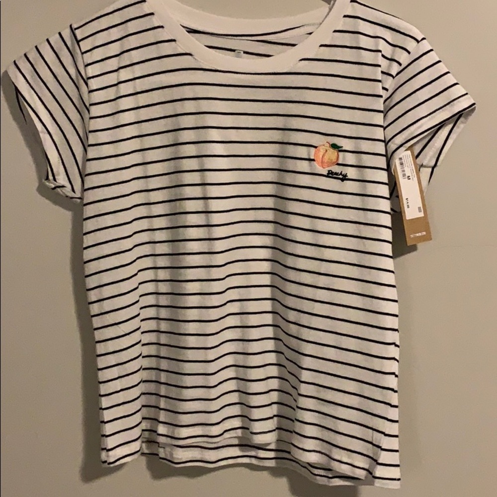 stripe peachy shirt